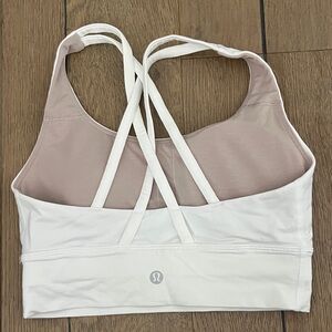 lululemon athletica White and Cream Sports Bra
